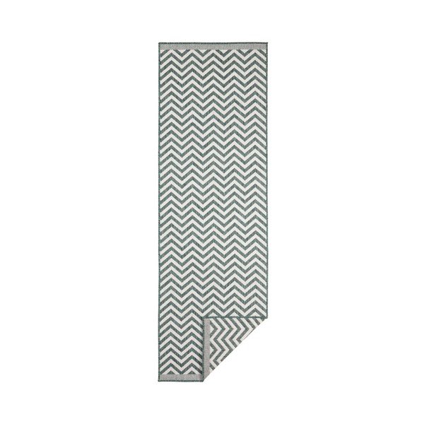 Covor cu 2 fețe Bougari Twin Supreme Mismo, 80 x 350 cm, verde-crem-image-1