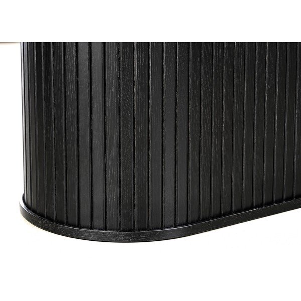 Masă de dining extensibilă cu aspect de lemn de stejar cu blat suplimentar 95x180 cm Nola – Unique Furniture-image-4