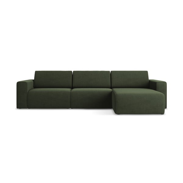 Colțar modular verde (cu colț pe partea dreaptă) Kalea – Makamii