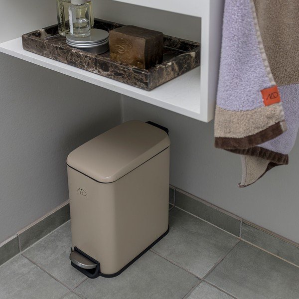 Coș de gunoi bej cu pedală din metal 5 l Wendy – Mette Ditmer Denmark-image-1