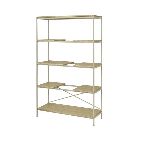 Etajeră în culoare naturală cu aspect de lemn de stejar 105x170x40 cm Sukoya – Blomus-image-2