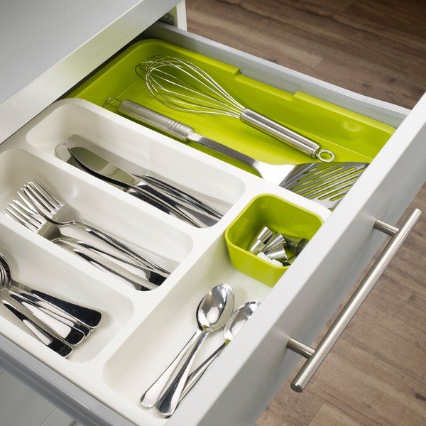 Sertar pentru tacâmuri Joseph Joseph Drawer Store Cutlery, alb/verde-image-1