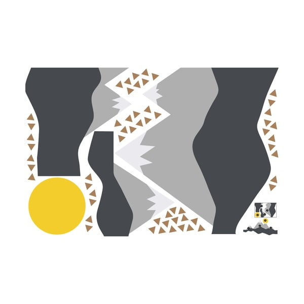 Autocolant Ambiance Giant Kid Sticker Scandinavian Mountains Nordika-image-2