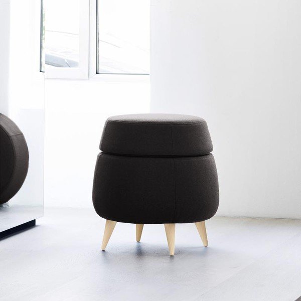 Puf cu spațiu de depozitare Softline Pod, gri antracit-image-1