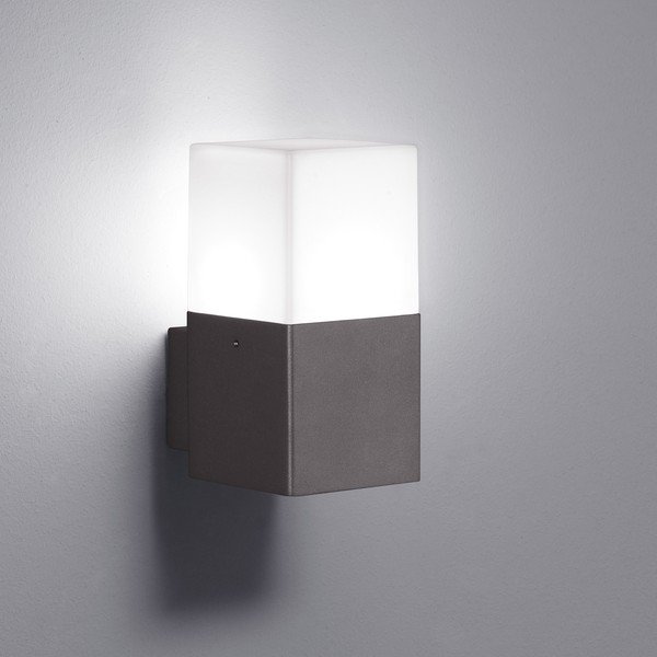 Aplică pentru exterior Trio Hudson, înălțime 17 cm, gri-image-1