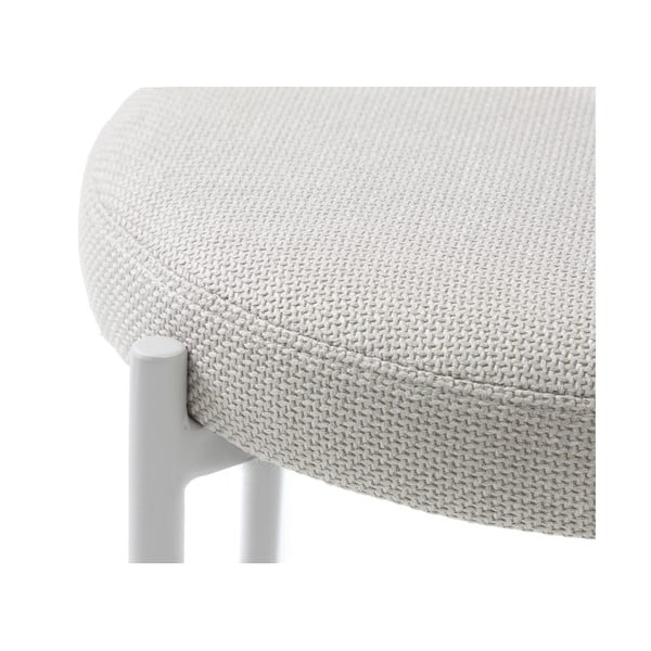 Scaun crem din metal Pelican – Unique Furniture-image-1