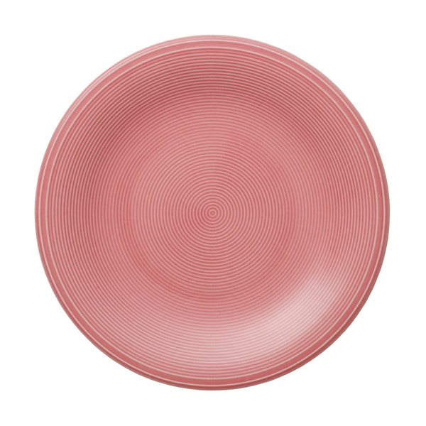 Farfurie din porțelan pentru salată Like by Villeroy & Boch Group, 21,5 cm, roz