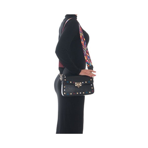 Geantă din piele Roberta M Slay, negru-image-4