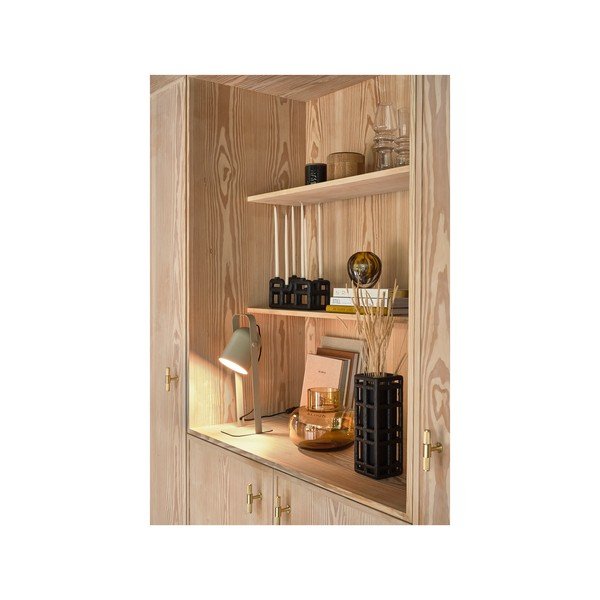 Vază neagră din polirășină lucrată manual (înălțime 30 cm) Lyst – Villa Collection-image-4