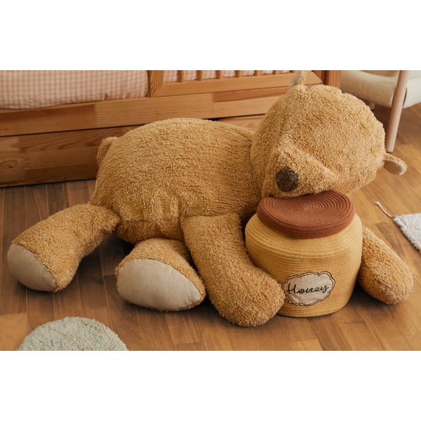 Fotoliu puf pentru copii maro Sleepy Bear – Lorena Canals-image-1