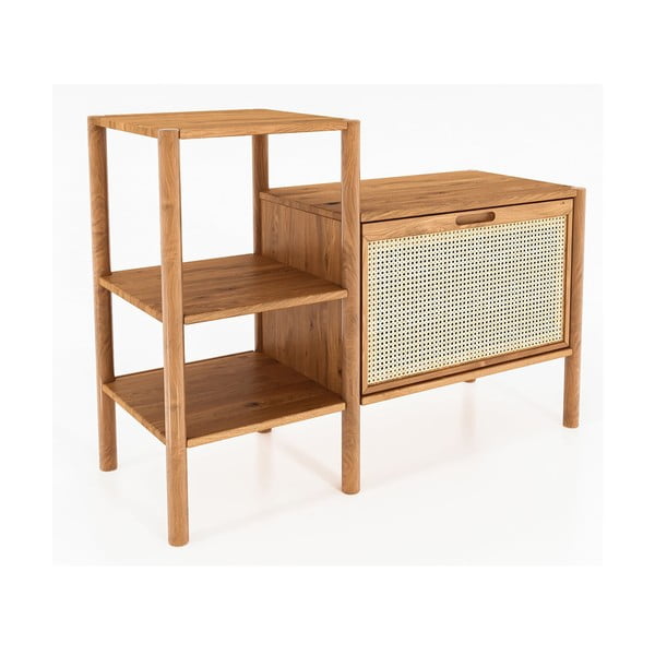 Bibliotecă din lemn de stejar 115x86 cm Pola – The Beds-image-2