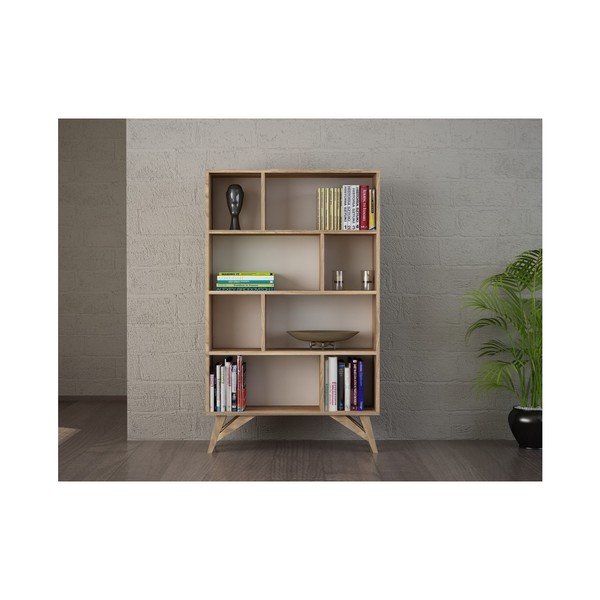 Bibliotecă în decor de lemn de nuc Flamingo-image-2