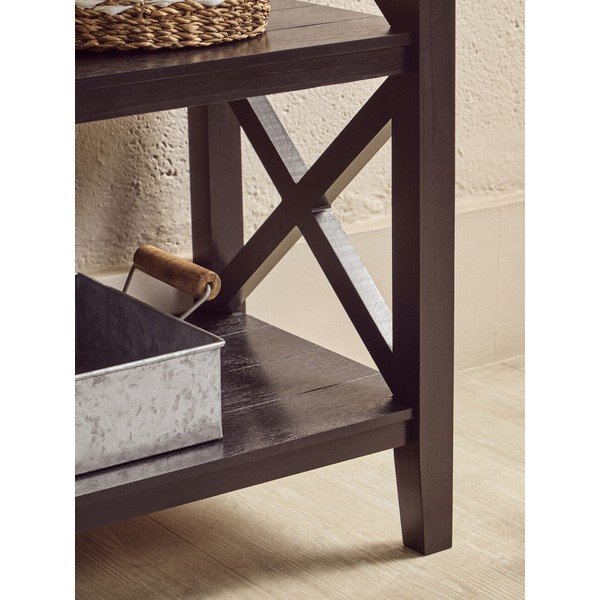 Etajeră neagră din lemn de pin 40x81x81 cm Heritage – Premier Housewares-image-4
