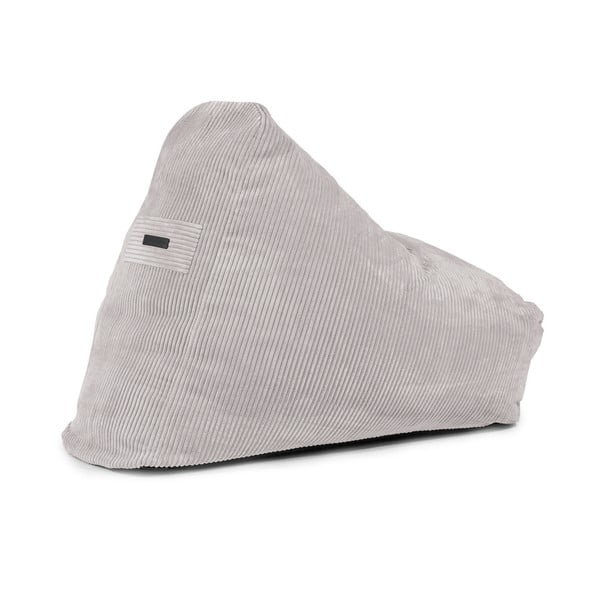 Fotoliu bean bag gri închis cu tapițerie din catifea reiată Snug 100 – SLOWDOWN-image-3