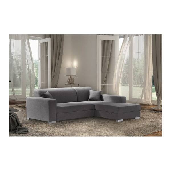 Canapea cu șezlong partea dreaptă Interieur De Famille Paris Bijou, gri închis-image-4