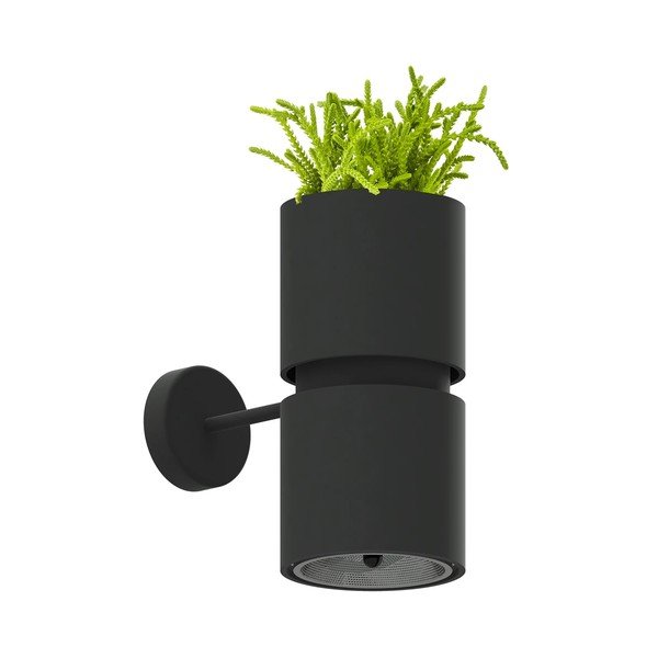 Aplică de perete neagră din aluminiu KUKKIA – Thoro