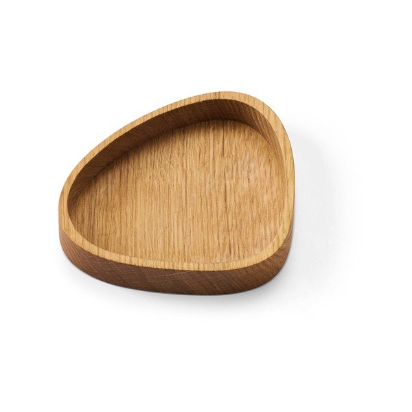 Cutie de depozitare în culoare naturală din lemn, decorativă 14x12,5x3 cm Curve S – LIND DNA-image-1