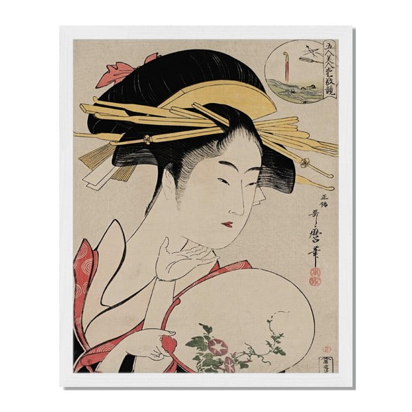 Tablou înrămat Liv Corday Asian Utamaro, 40 x 50 cm