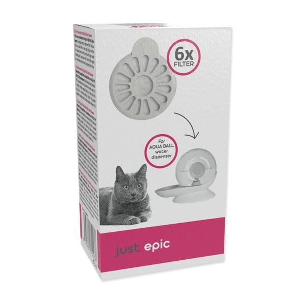 Set de filtre pentru fântână 6 buc. pentru pisici Epic Pet Aqua Ball – Plaček Pet Products