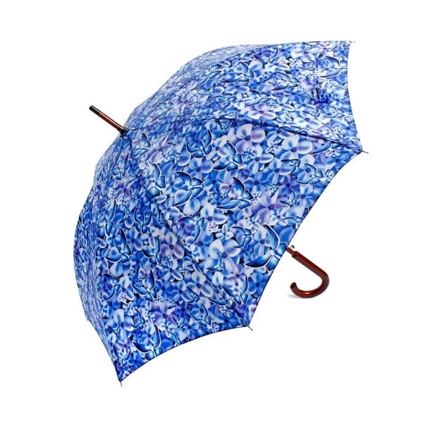 Umbrelă Ambiance Blue Patchwork, albastru