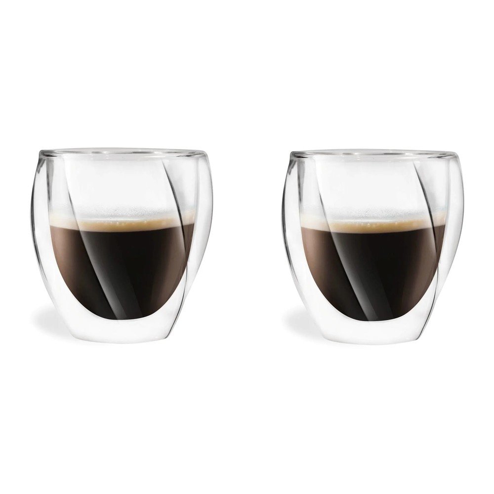 Căni 2 buc. pentru cappuccino cu perete dublu 250 ml Cristallo – Vialli Design