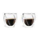 Căni 2 buc. pentru cappuccino, cu perete dublu 250 ml Cristallo – Vialli Design