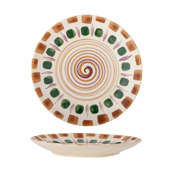 Farfurie verde-maro din gresie ø 27 cm Shama – Bloomingville-image-3