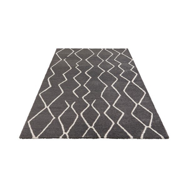 Covor Elle Decoration Glow Vienne, 200 x 290 cm, gri închis-image-3