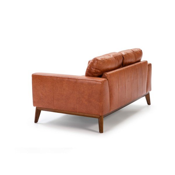 Canapea din piele Ángel Cerdá Cognac, 159 cm-image-4