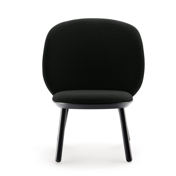 Scaun tapițat din lână EMKO Naïve, negru-image-4