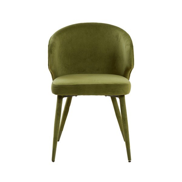 Set de scaune de sufragerie verde 2 buc. tapițat Kosaka – Light & Living-image-3