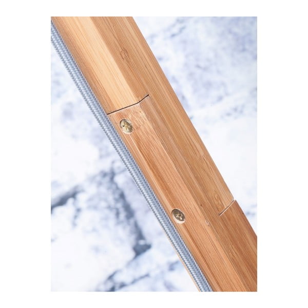 Lampadar din bambus Good&Mojo Himalaya, abajur alb-image-4