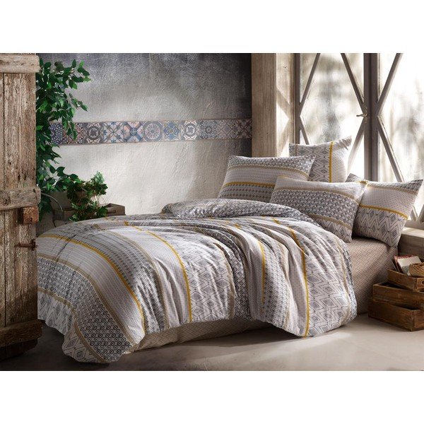 Lenjerie de pat din bumbac pentru pat de o persoană 140x200 cm Rinor – Mijolnir