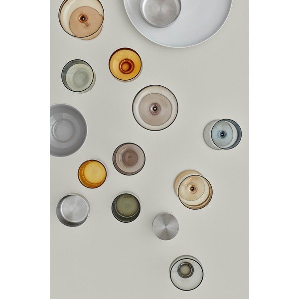 Set 2 suporturi pentru lumânări din sticlă Blomus Flow, 220 ml, negru transparent-image-3