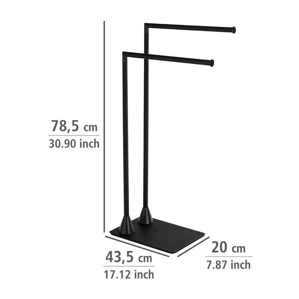 Suport pentru prosoape Wenko Hella, negru-image-2