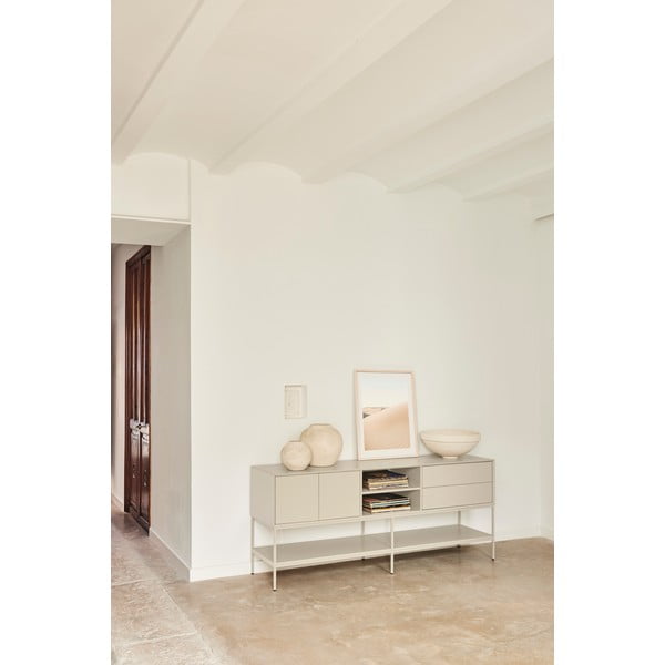 Comodă TV crem 175x74x45 cm Platt – Teulat-image-2