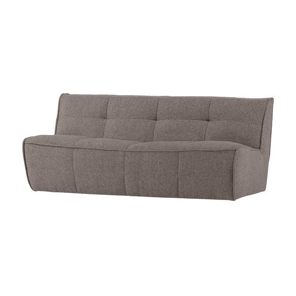 Canapea maro cu tapițerie din țesătură bouclé 204 cm Cluster – vtwonen-image-2
