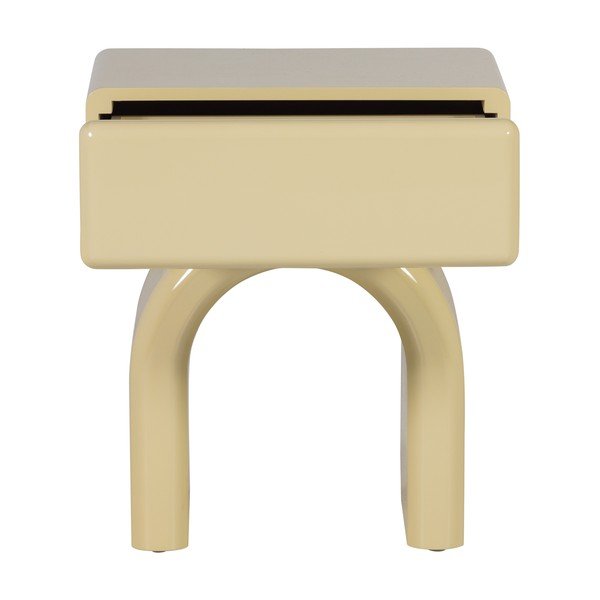 Noptieră galben-deschis cu aspect lucios Zorel – WOOOD-image-3