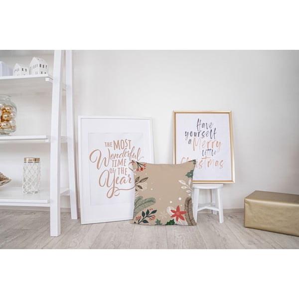 Pernă cu husă din bumbac Crăciun Butter Kings Branches, 45 x 45 cm-image-2