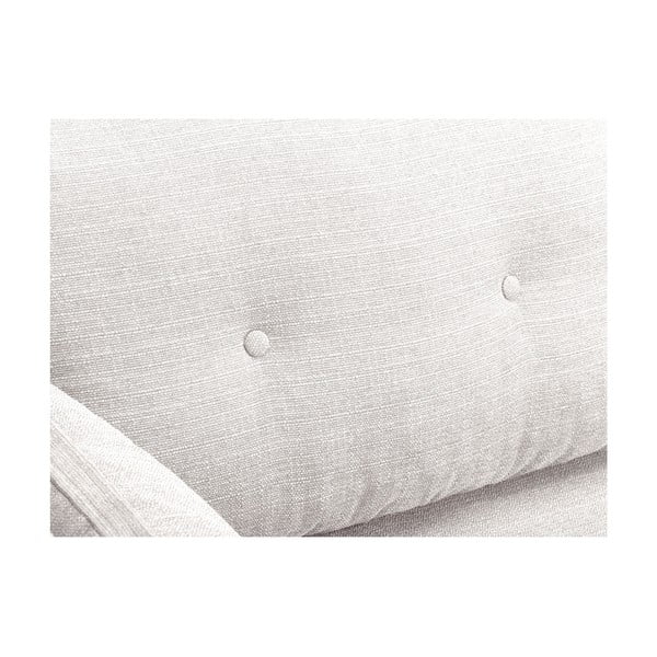 Canapea cu 3 locuri Mazzini Sofas Elena, cu șezlong pe partea stângă, crem alb-image-4