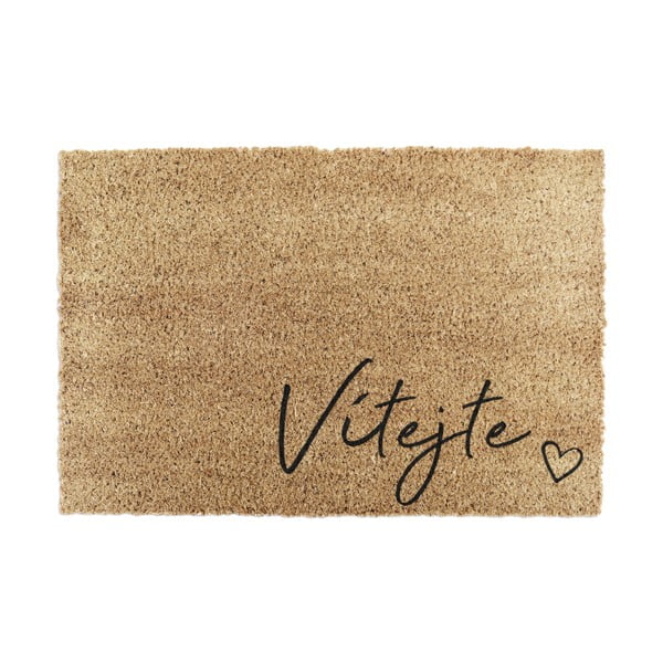 Covoraș de intrare din fibre de nucă de cocos 40x60 cm Vítejte – Artsy Doormats