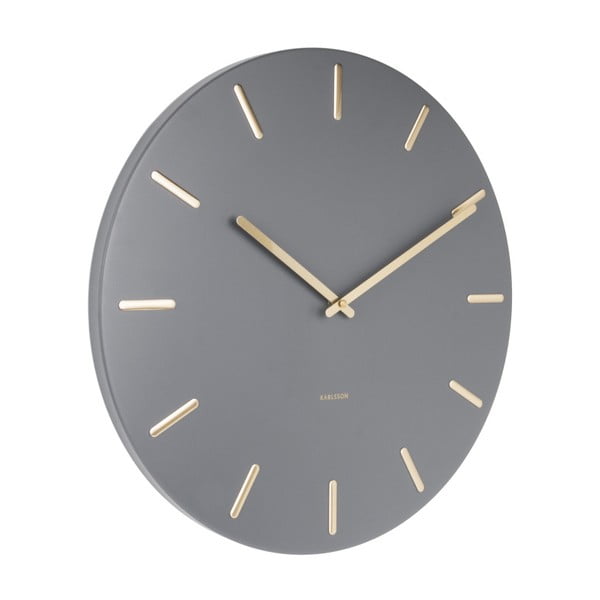 Ceas de perete Karlsson Charm, gri-image-2