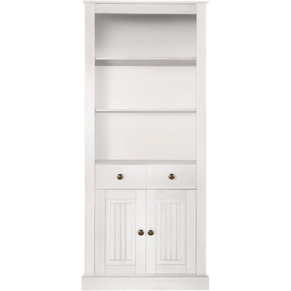 Bibliotecă albă din lemn de pin 181x31 cm Mille – Støraa