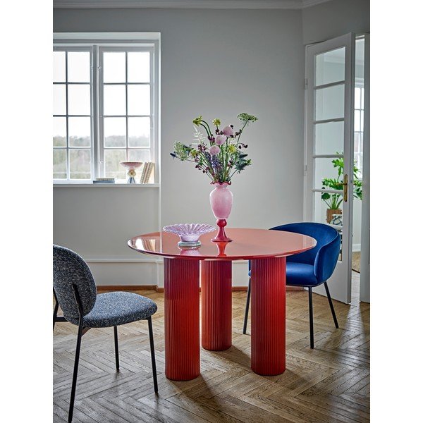 Masă de dining rotundă cu aspect lucios ø 110 cm Della – Bloomingville-image-1