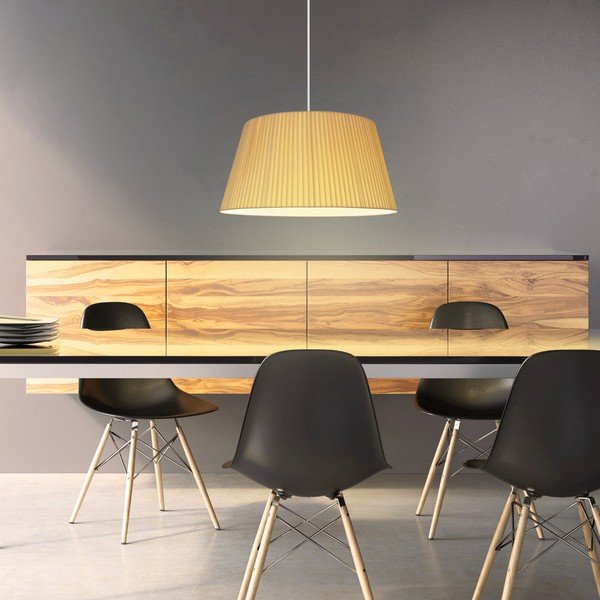 Corp de iluminat suspendat Sotto Luce KAMI Elementary XL 1S, bej/alb-image-1