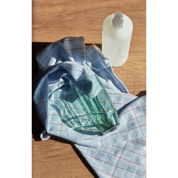 Set 2 prosoape din bumbac Hübsch Stripe, 50 x 70 cm, albastru-image-1