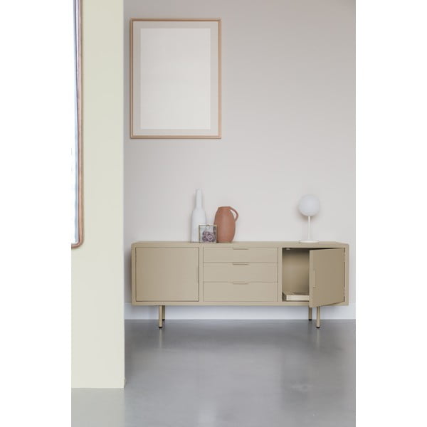 Comodă bej 140x55x40 cm Kos – White Label-image-1