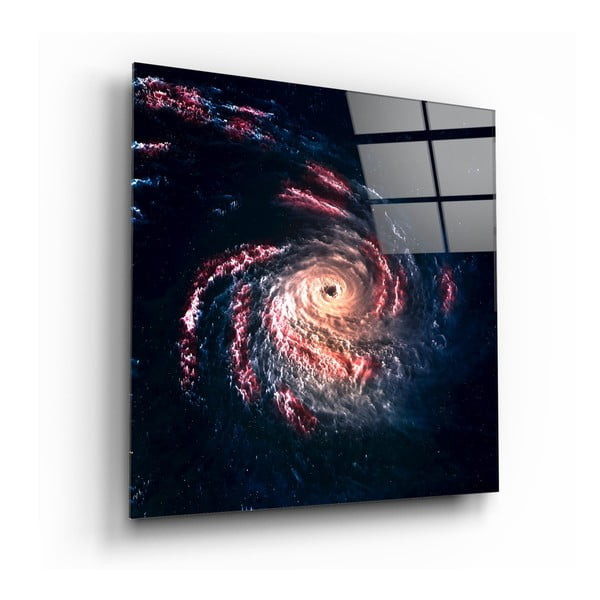 Tablou din sticlă Insigne Black Hole, 100 x 100 cm