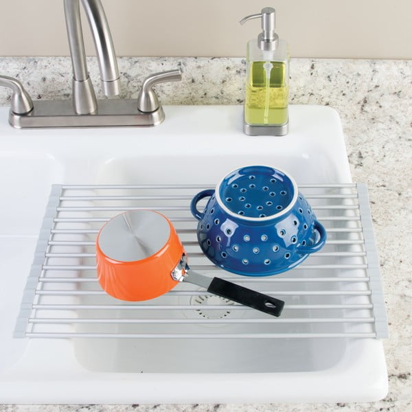 Scurgător de vase argintiu din aluminiu Metro – iDesign-image-3