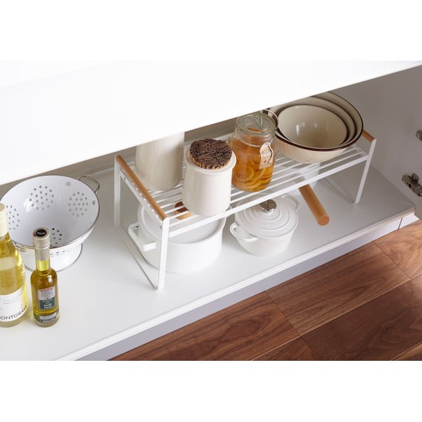 Raft metalic de bucătărie Yamazaki Tosca, alb-image-2